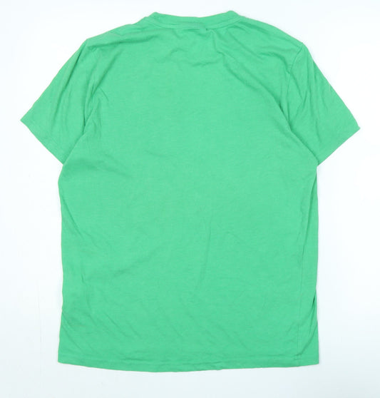 Champion Men's Green Medium T-Shirt, Short Sleeve Casual