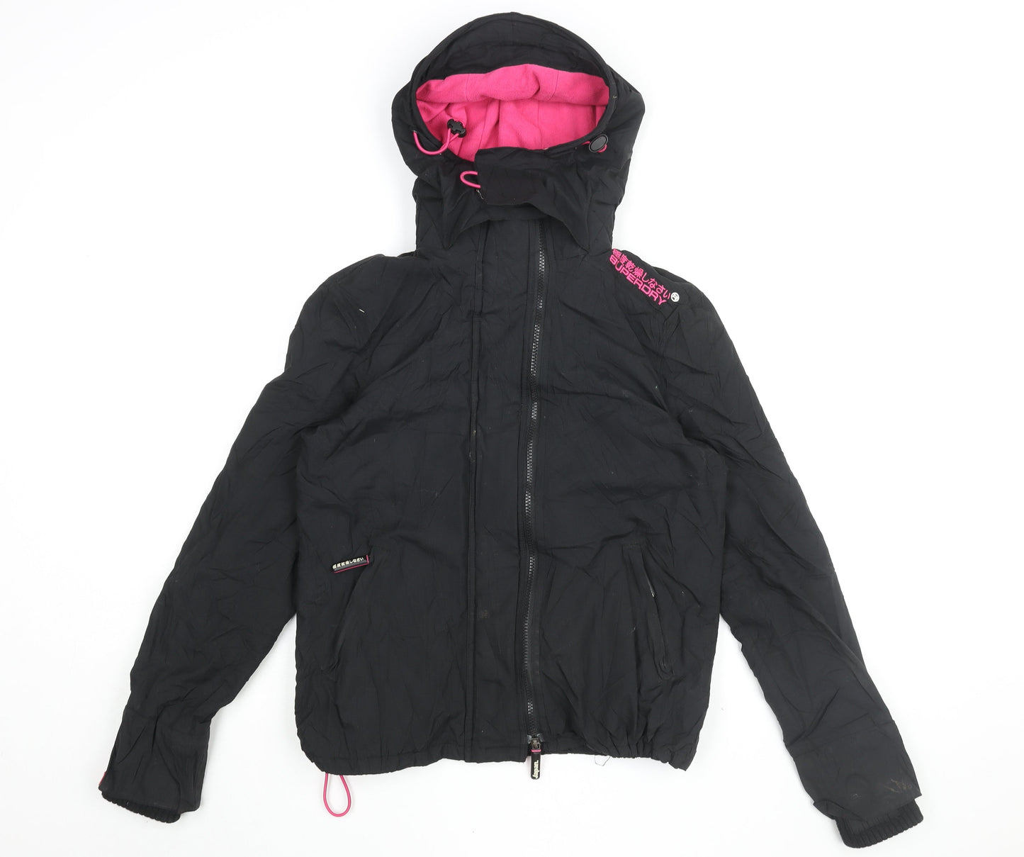 Superdry Women's Black Windbreaker Jacket Large