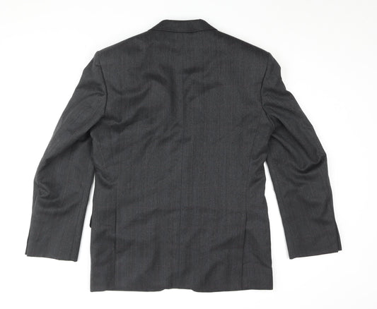 St Michael Men's Grey Blazer, 38, Regular Fit