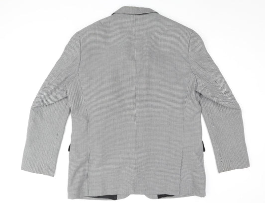 Gurteen Men's Grey Check Blazer Size 44R