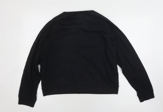 Jack Wills Women's Black Pullover Sweatshirt UK 8