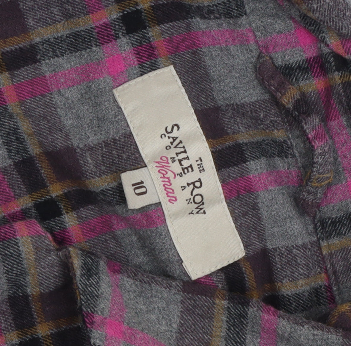 The Savile Row Company Women’s Multicoloured Plaid Shirt