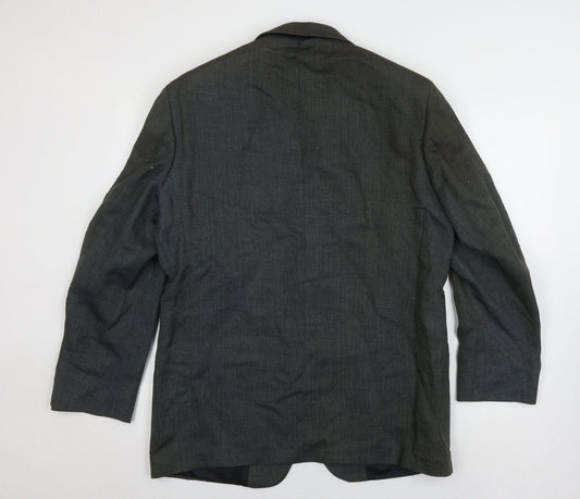 Marks & Spencer Men's Grey Blazer 40R Herringbone