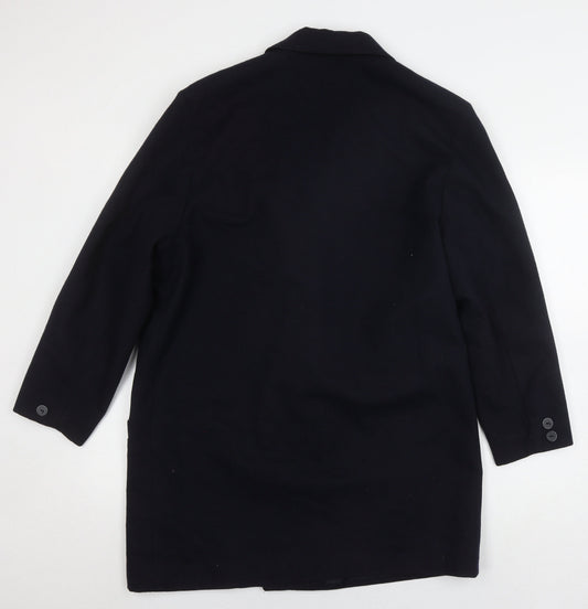 St. Bernard Women's Black Wool Blend Overcoat Size 14
