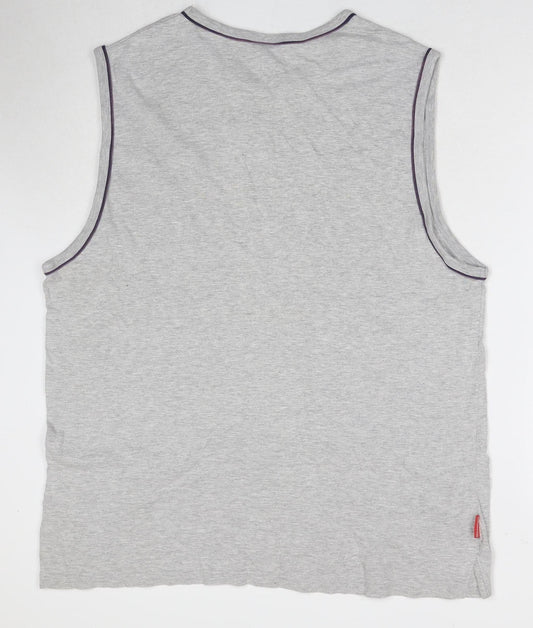 Slazenger Men's Grey 2XL Sleeveless T-Shirt