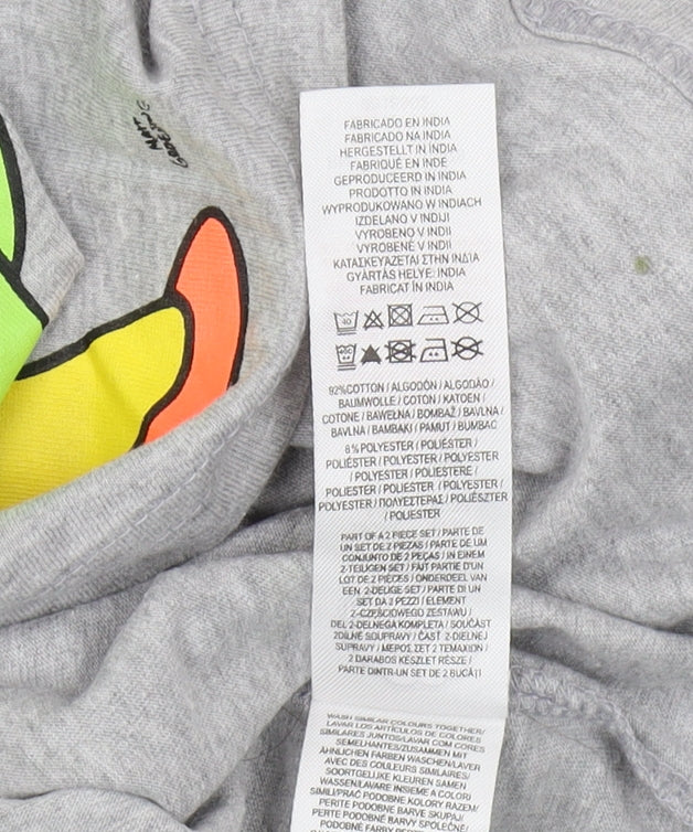 The Simpsons Grey Jersey T-Shirt XS Long Sleeve Christmas