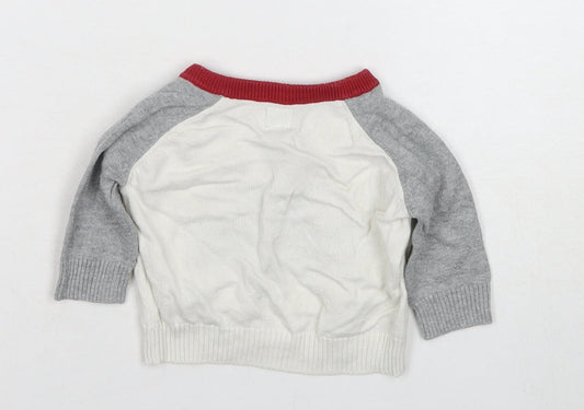 Baby Gap Unisex Grey Bicycle Pullover Jumper 0-3M