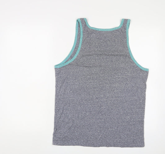 Gap Unisex Grey Tank Top M, Lightweight Casual Scoop Neck