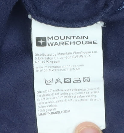 Mountain Warehouse Women's Blue Fleece Pullover Sweatshirt