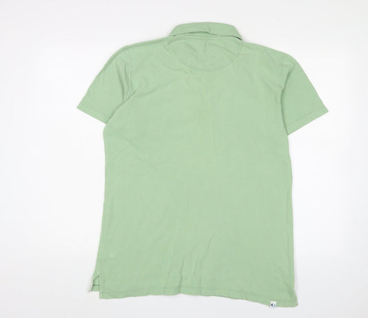 Womens UK Size L Wayside Green 100% Cotton Polo