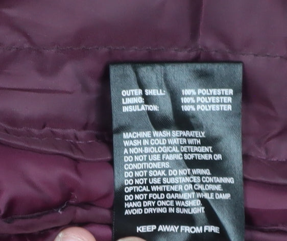 Additional view of Surfanic girls’ black puffer jacket, size 14, hooded
