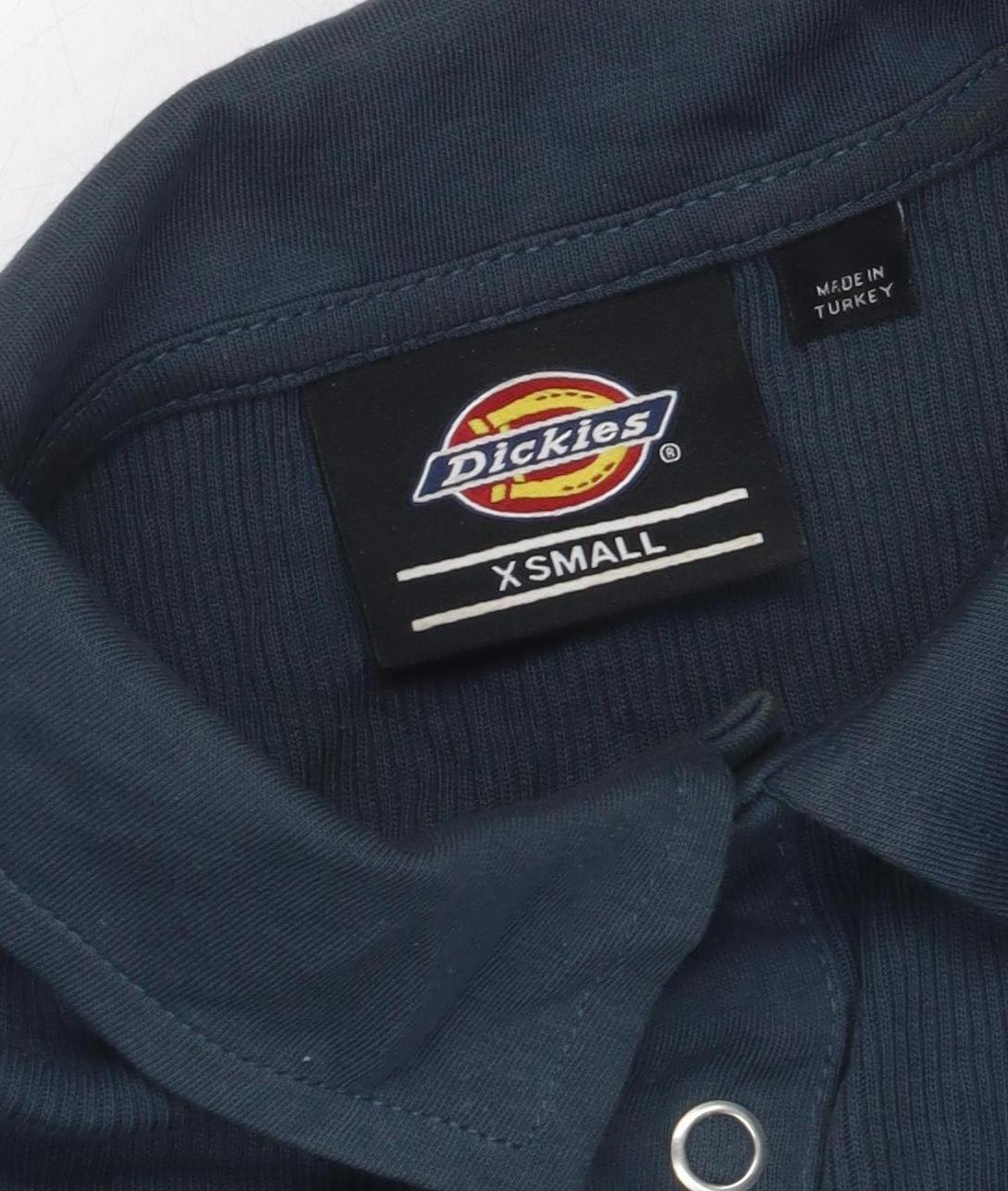 Dickies Unisex Blue Polo, XS, Casual Short Sleeve Top