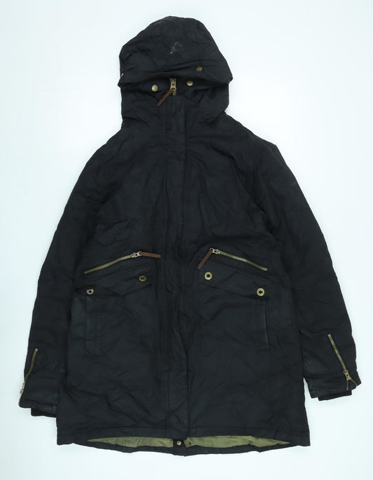 Trespass Women's Black Parka Coat, L, Hooded, Winter