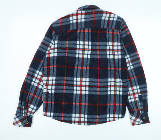 Lee Cooper Boys Multicoloured Checkered Shirt Jacket, 13 Years