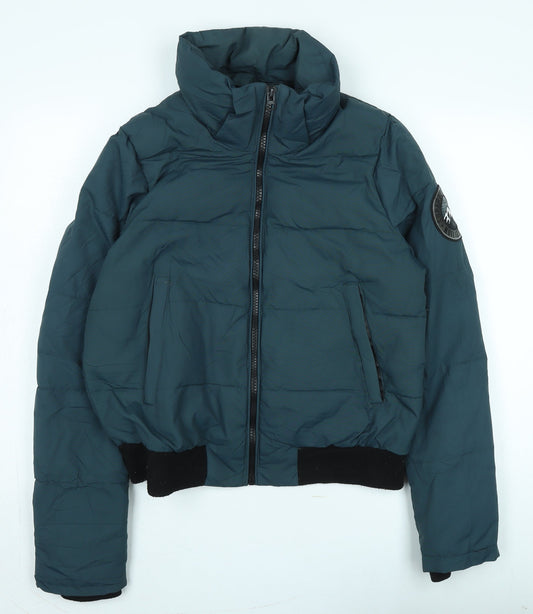 Superdry Unisex Blue Bomber Jacket, L - Winter Casual Style