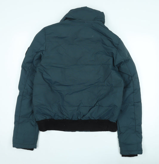 Superdry Unisex Blue Bomber Jacket, L - Winter Casual Style