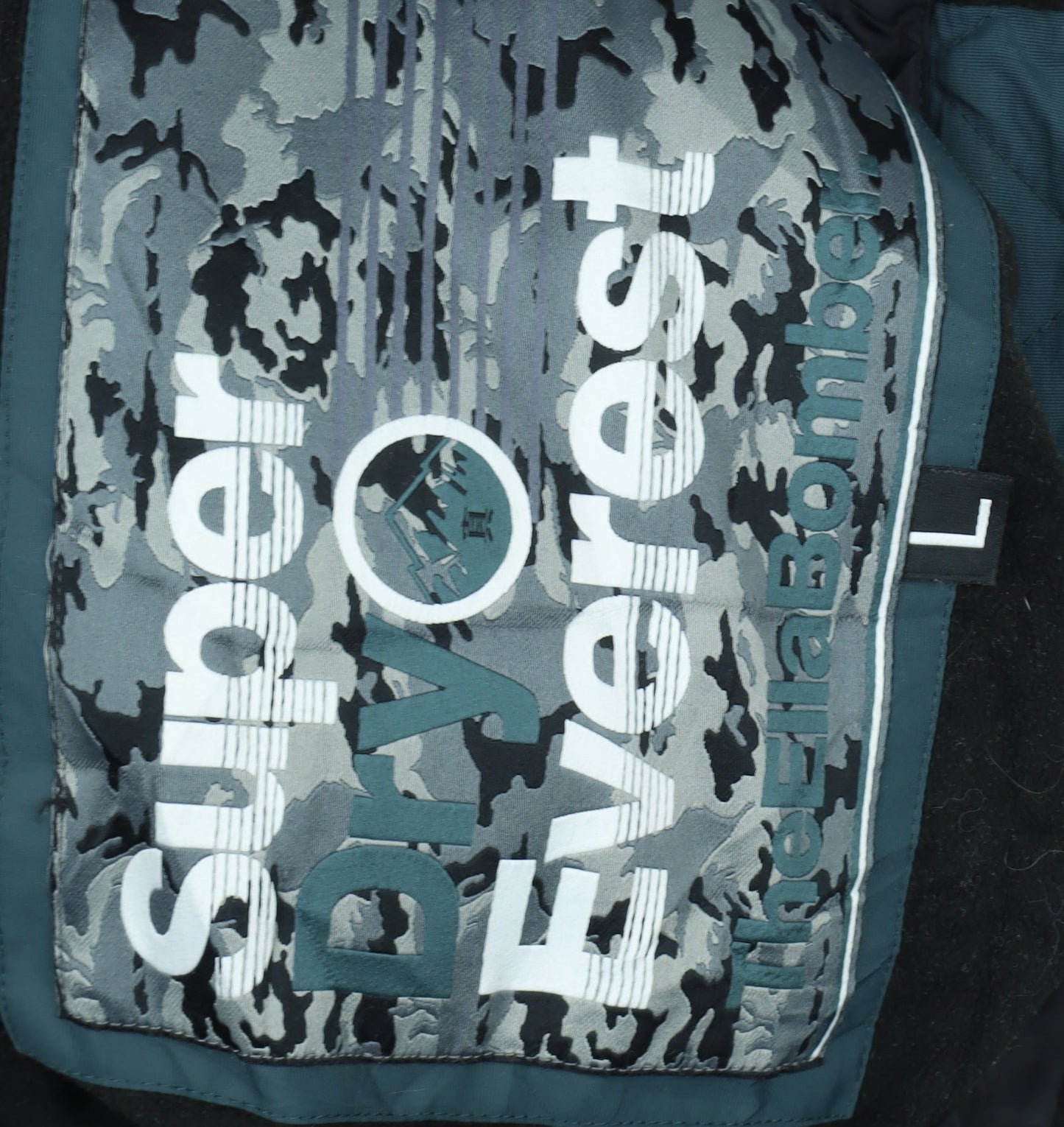 Superdry Unisex Blue Bomber Jacket, L - Winter Casual Style