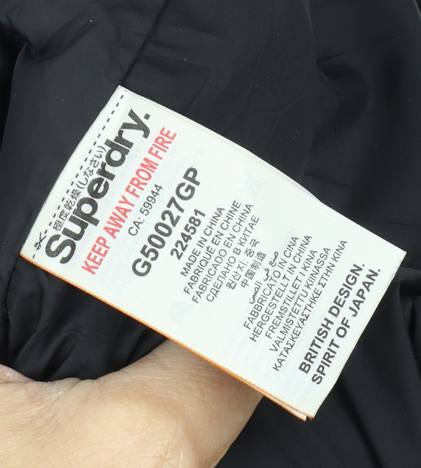 Superdry Unisex Blue Bomber Jacket, L - Winter Casual Style