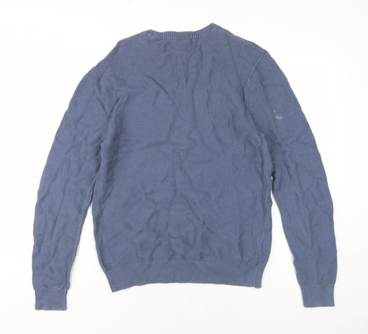 Penguin Men's Blue M Knit Pullover Jumper, Classic Style