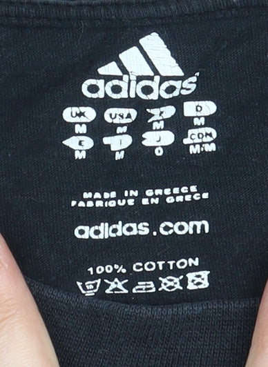Adidas Men's Black Crew Neck T-Shirt Medium