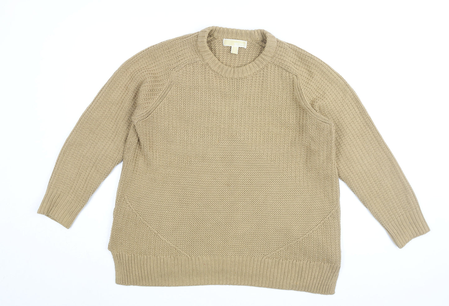 Michael Kors Women's Beige Chunky Knit Jumper S