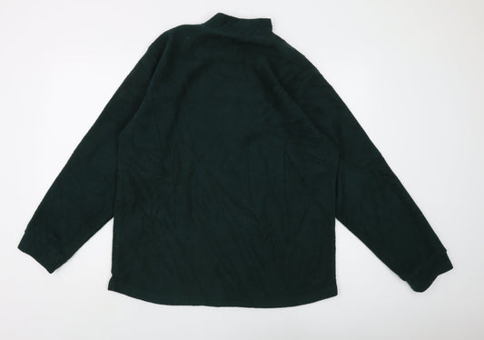 Hawkshead Unisex Green Fleece Pullover Sweatshirt S