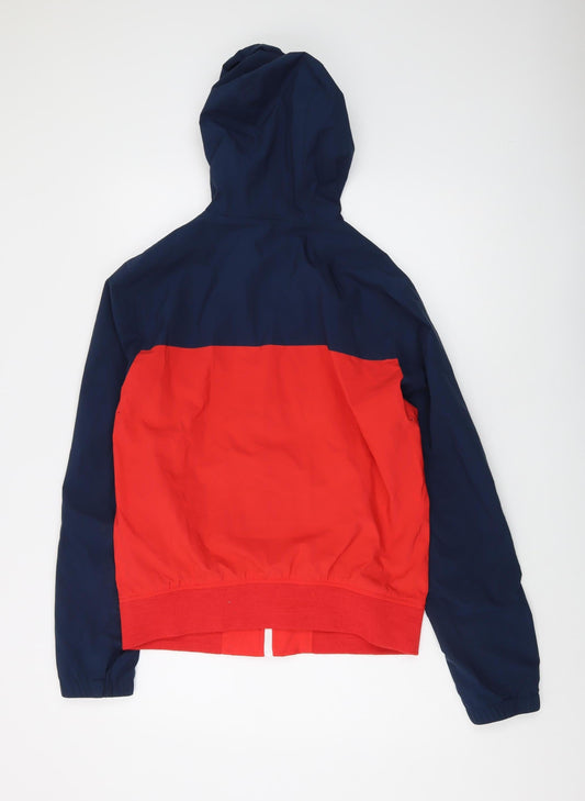Hollister Men's Red Blue Hooded Softshell Jacket M