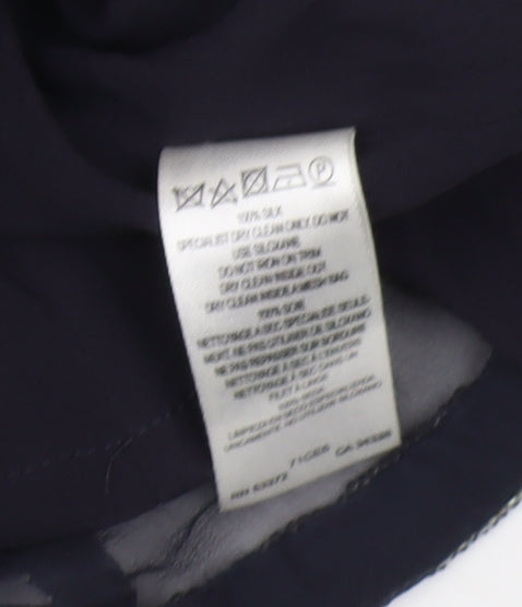 Brand and care label for French Connection Women's Black Beaded Silk Dress, size 10