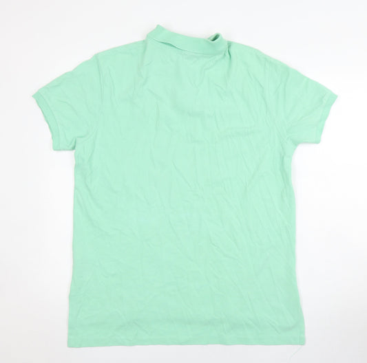 Ralph Lauren Men's Green Polo, Size L, Short Sleeve
