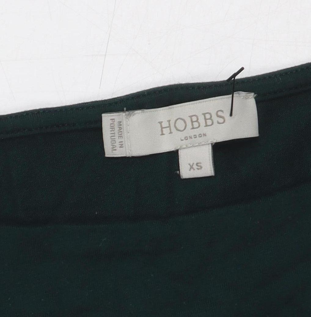 Hobbs Women's Green Basic Blouse, XS