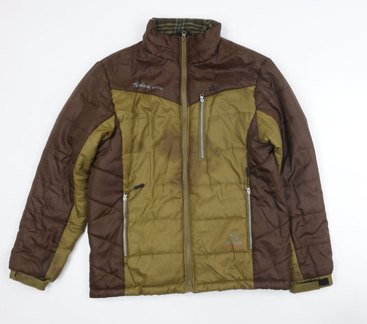 Everlast Unisex Brown Puffer Jacket M Outdoor Casual