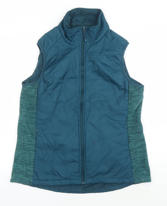 Mountain Warehouse Women's Blue Puffer Waistcoat - Size 16