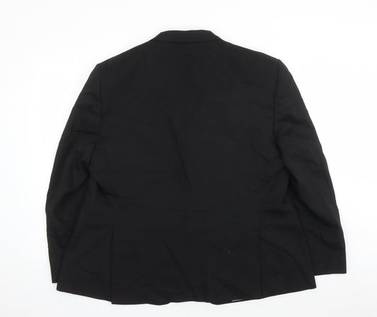 Marks and Spencer Men's Black Wool Blazer 44L