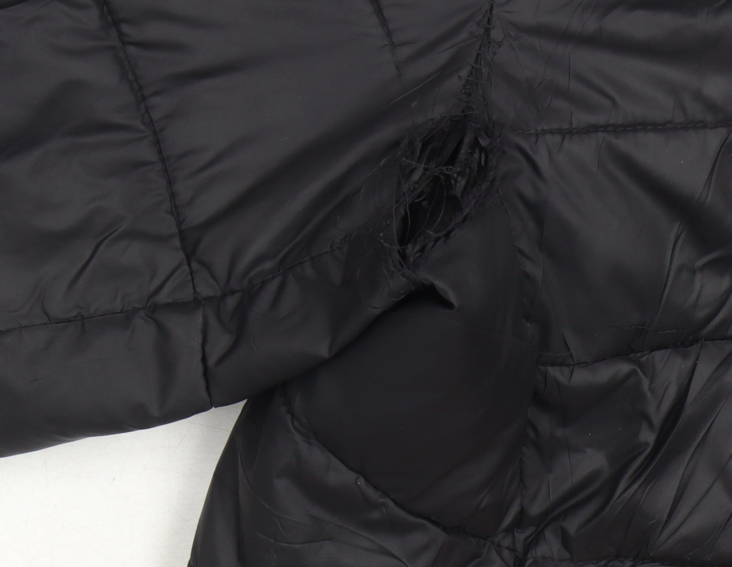 Additional view of Napapijri boys’ black puffer jacket 14 hooded casual wear