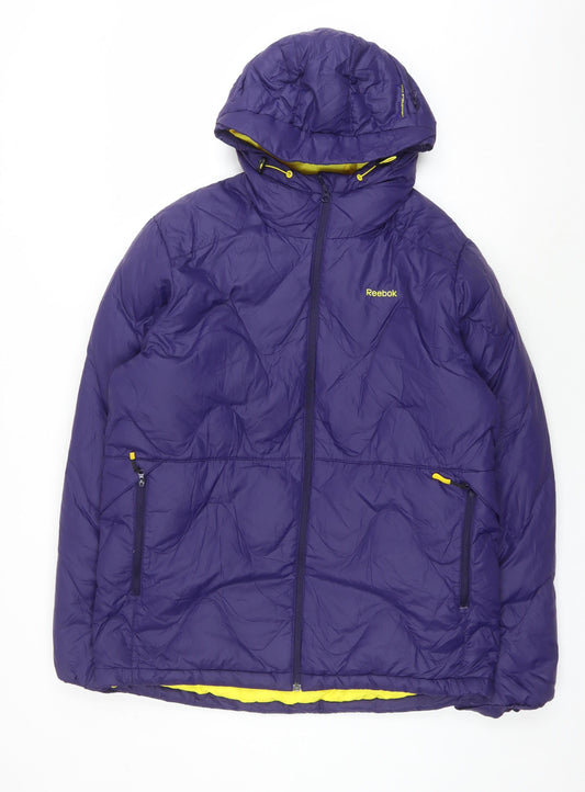 Reebok Men's Purple Puffer Jacket XL