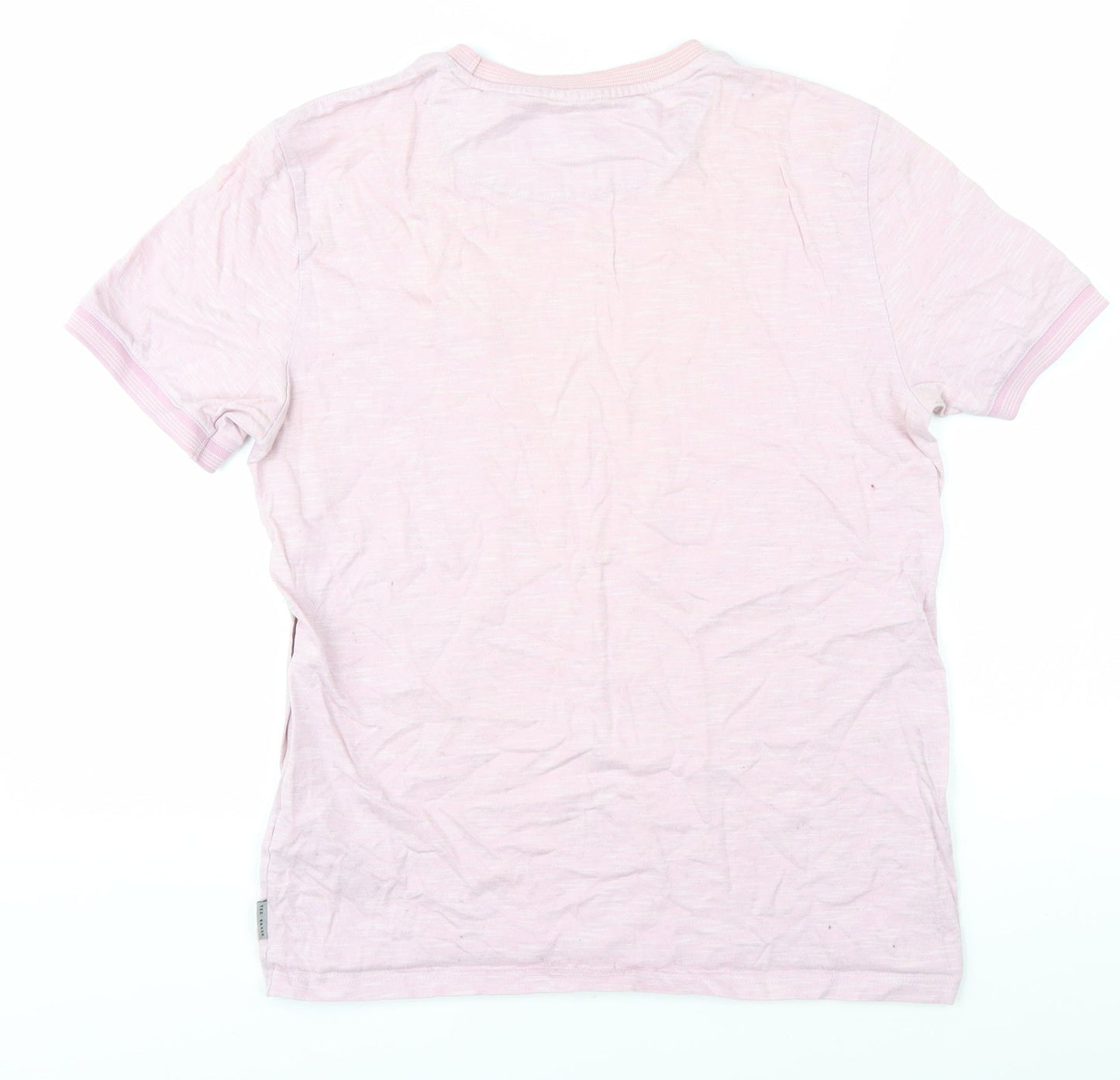 Ted Baker Women's Pink Basic Crew Neck T-Shirt Size 2