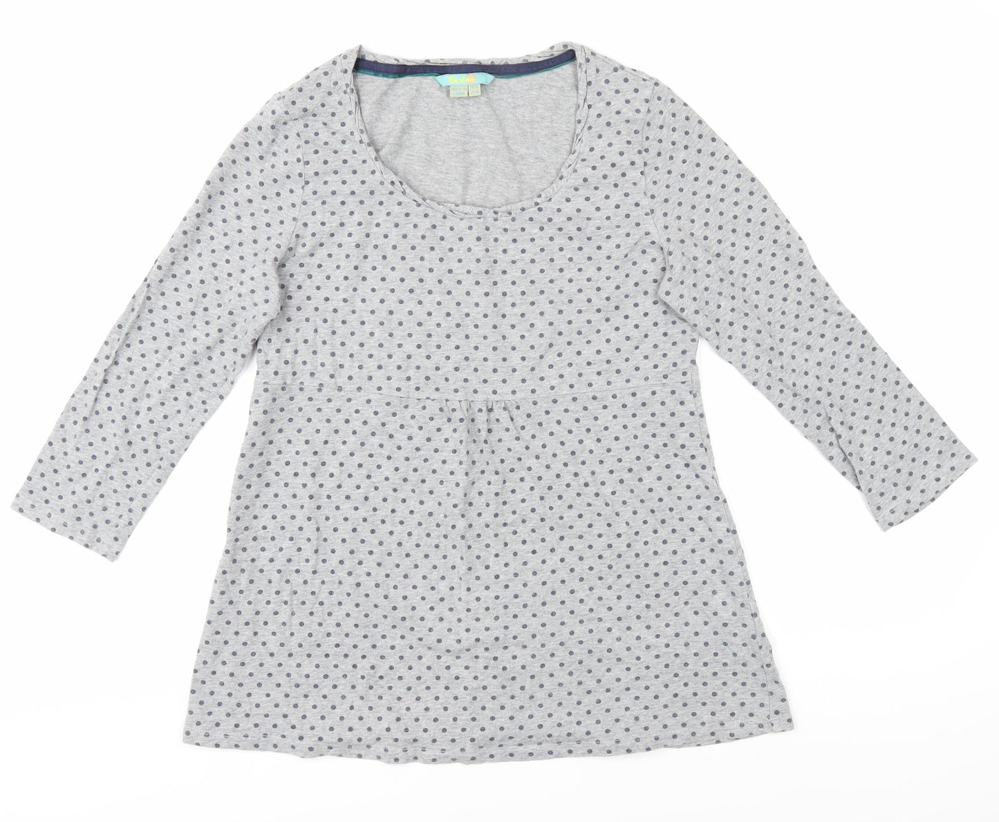 Boden Women's Grey Polka Dot Tunic, UK 10, Jersey, Casual