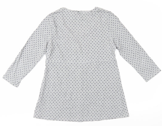 Boden Women's Grey Polka Dot Tunic, UK 10, Jersey, Casual