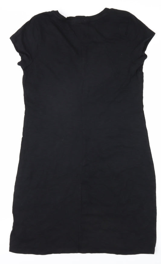 Gap Women's Black V-Neck T-Shirt, Size S, Casual Style