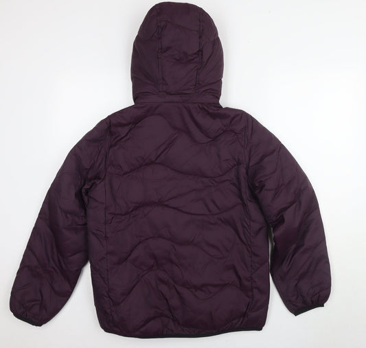 Marks and Spencer Women's Purple Puffer Jacket Size 8
