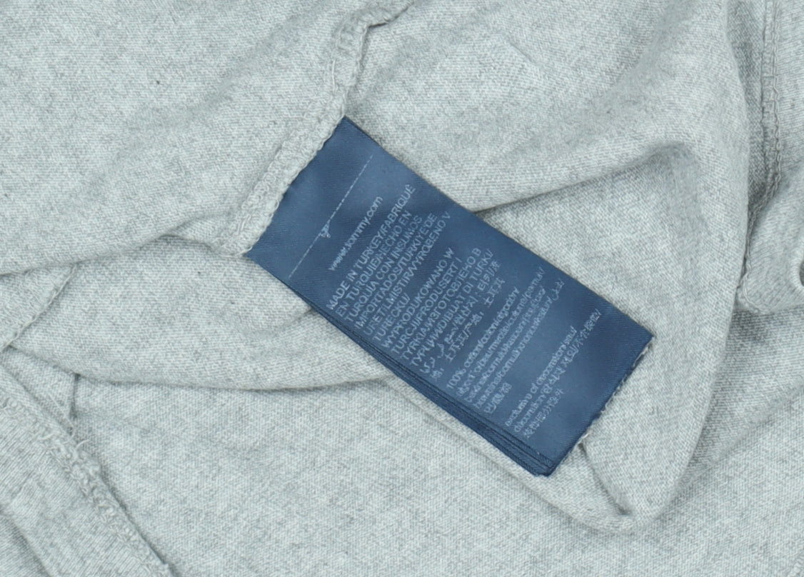 Tommy Jeans Unisex Grey T-Shirt Size L Basic Casual