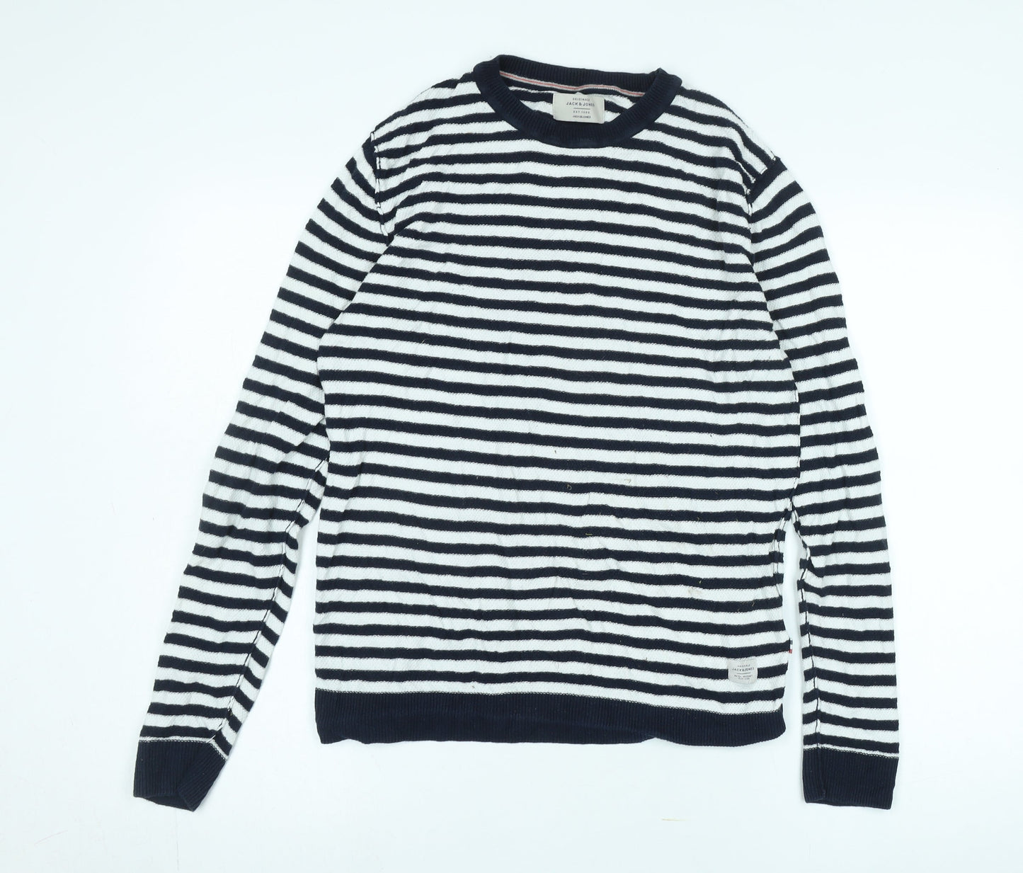 Jack & Jones Unisex Striped Pullover Jumper M