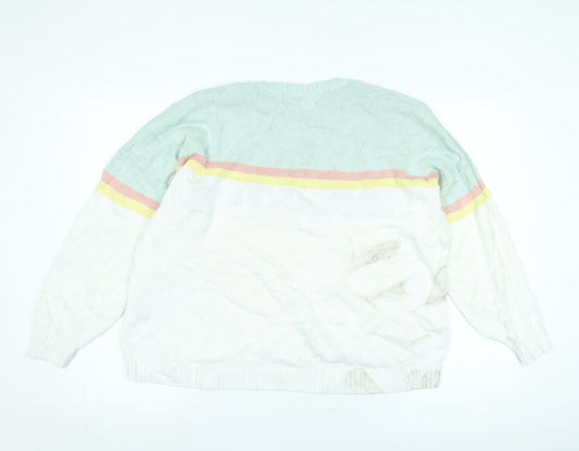 Hollister Women's Multicoloured Large Pullover Jumper