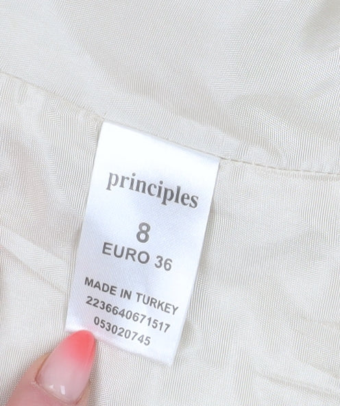Principles Petite Beige Linen Suit Jacket