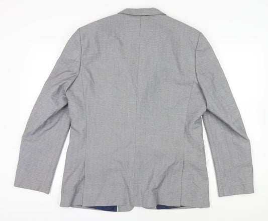 River Island Men's Grey Blazer Regular Fit 44R