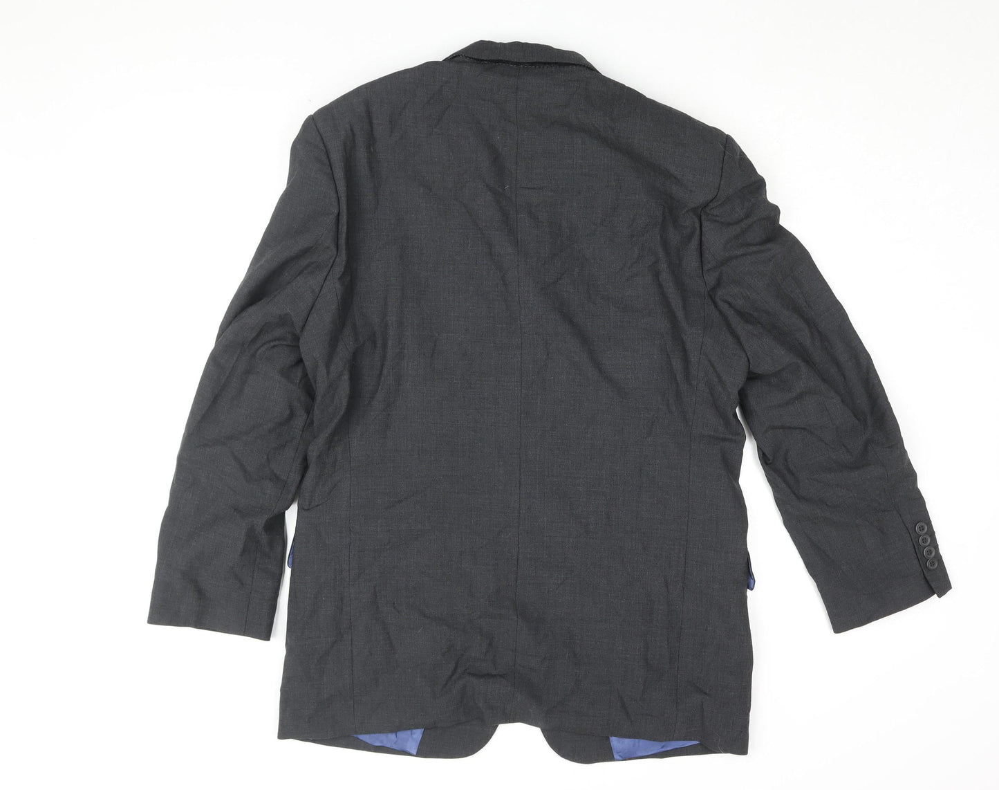 Daniel Hechter Men's Black Single-Breasted Blazer 38