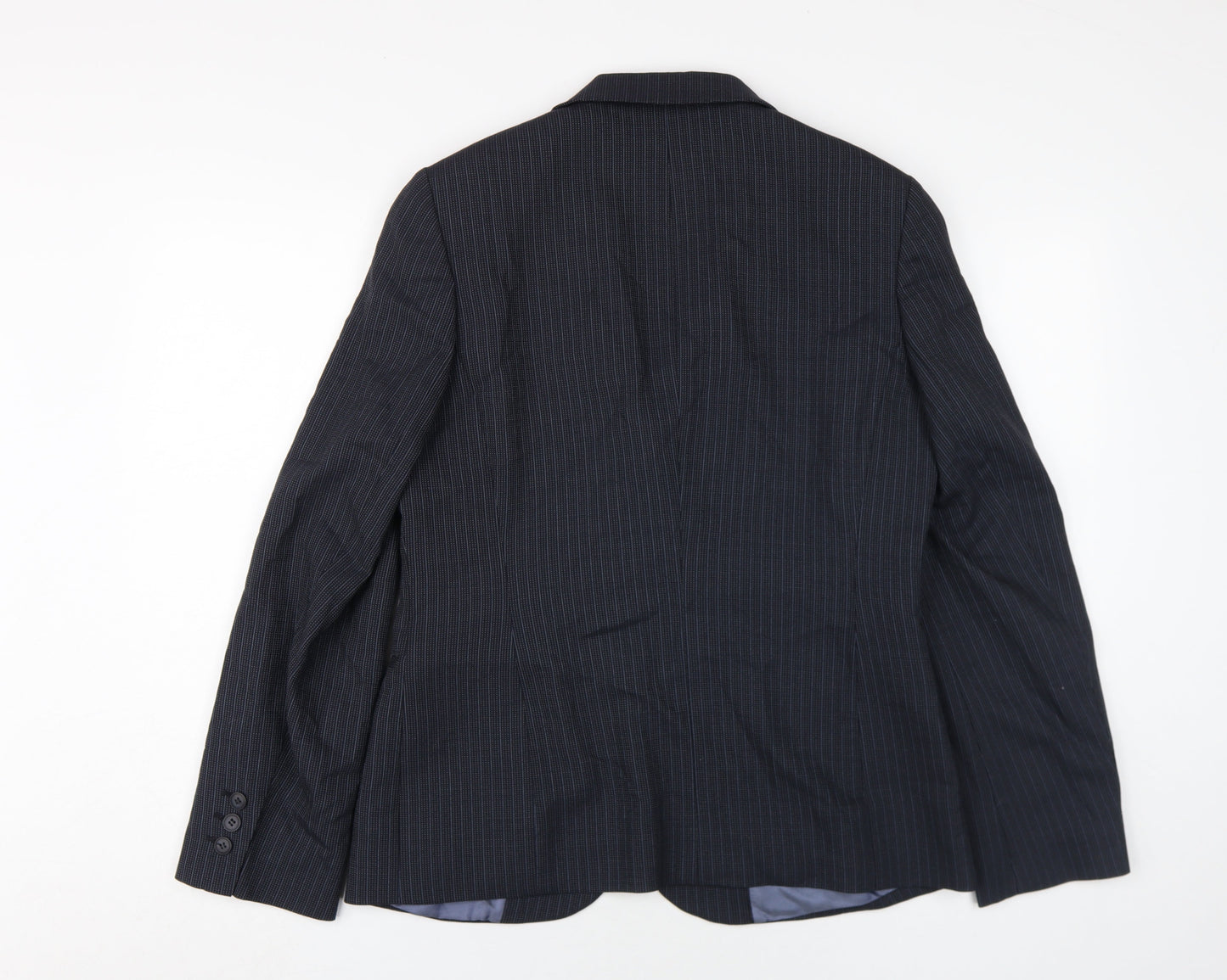 Austin Reed Women's Black Pinstripe Suit Jacket Size 12