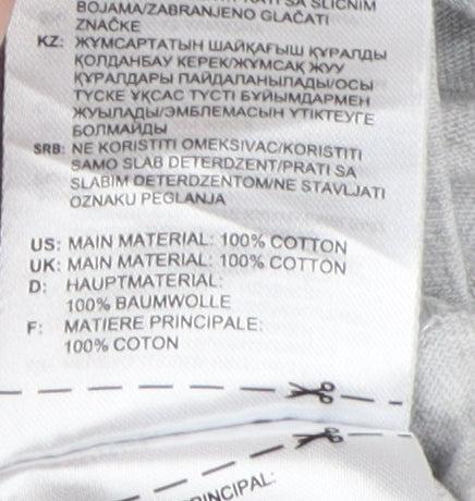 Adidas Unisex Grey T-Shirt M Crew Neck Casual