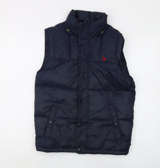 Womens UK Size XS Regular Jack Wills Blue Nylon Waistcoat