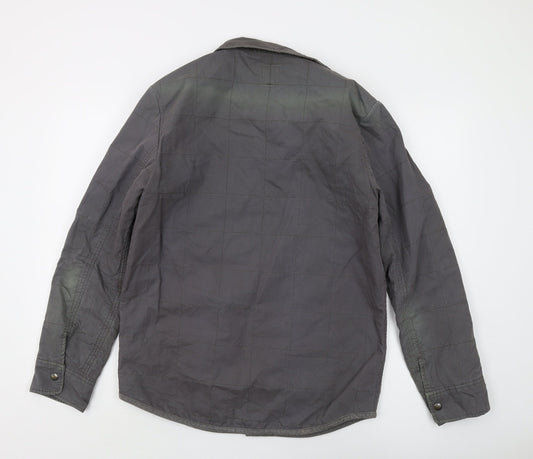 Gap Men's Grey Military Jacket - M, Cotton Mix